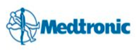 A blue logo of medtronic