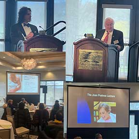 9th Annual Dialysis Symposium with speaker images and audience